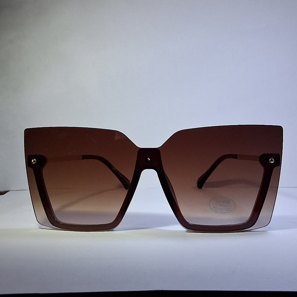 Women's Rimless Oversized Retro Vintage Sunglasses - image 2